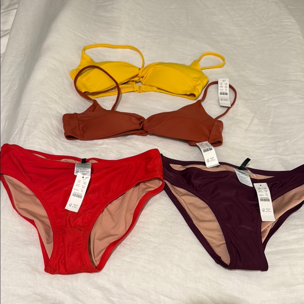 J. Crew swimwear lot - 2 tops 2 bottoms brand new never worn!!